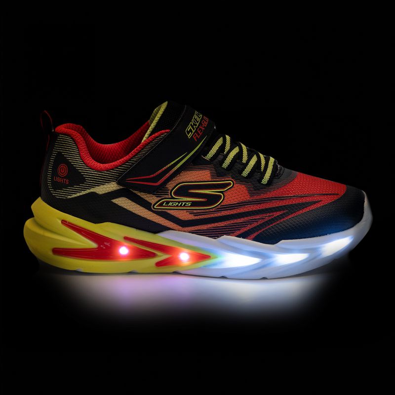 Dětské boty SKECHERS Flex-Glow Ultra black/red 8