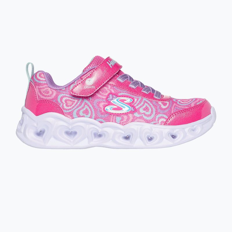 Dětské boty SKECHERS Heart Lights Boogie Love hot pink/multi 2