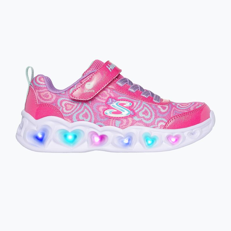 Dětské boty SKECHERS Heart Lights Boogie Love hot pink/multi 3