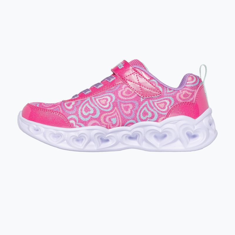 Dětské boty SKECHERS Heart Lights Boogie Love hot pink/multi 4