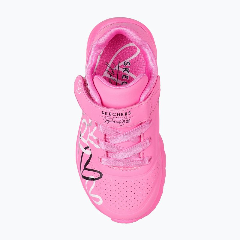 Dětské boty SKECHERS Uno Lite Love Levitate hot pink/multi 5