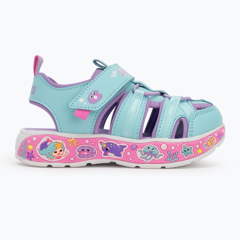 Dětské sandály SKECHERS Play Scene Splash Cute Crew turquoise/lavender 2