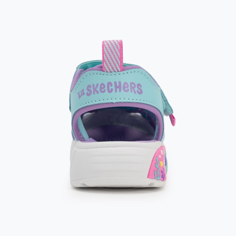 Dětské sandály SKECHERS Play Scene Splash Cute Crew turquoise/lavender 6