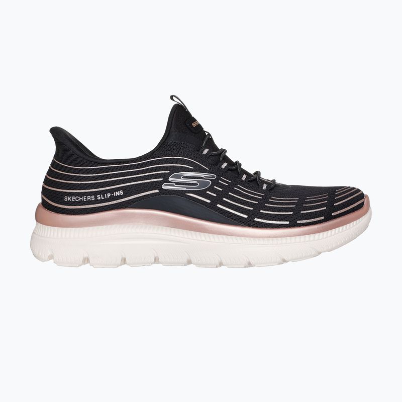 Dámské boty SKECHERS Summits Plus Soft Luster black/rose gold 9