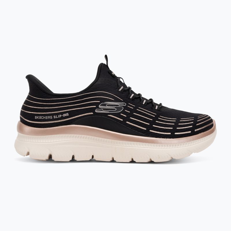 Dámské boty SKECHERS Summits Plus Soft Luster black/rose gold 2