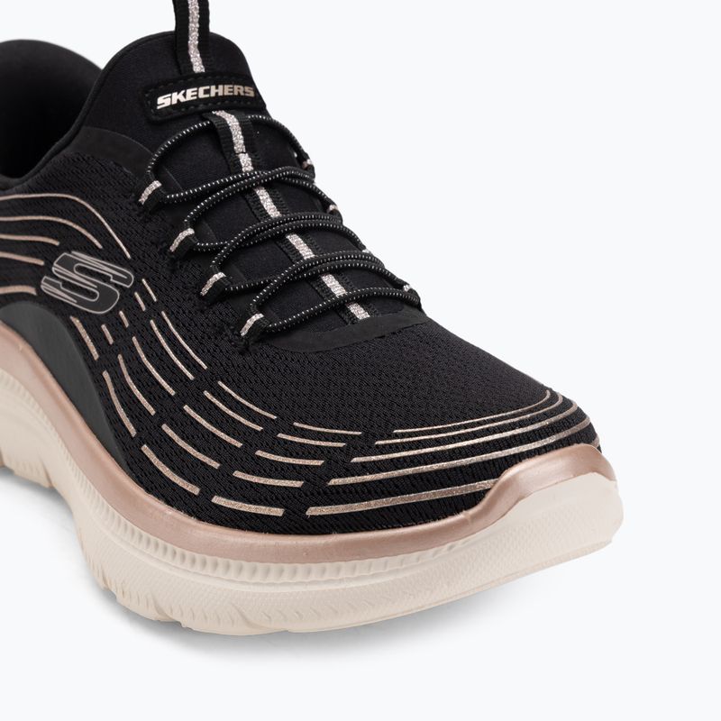 Dámské boty SKECHERS Summits Plus Soft Luster black/rose gold 7