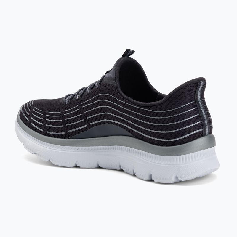 Dámské boty SKECHERS Summits Plus Soft Luster charcoal/silver 3