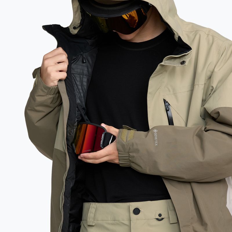 Pánská snowboardová bunda Volcom L Insulated GTX moss green 8