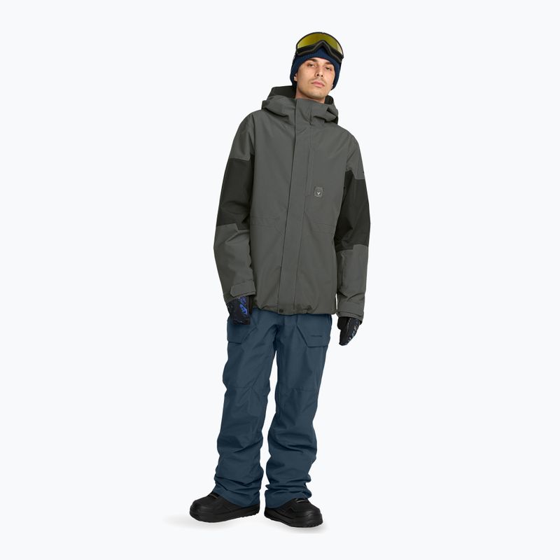 Pánská snowboardová bunda Volcom Primary Insulated dark grey 2