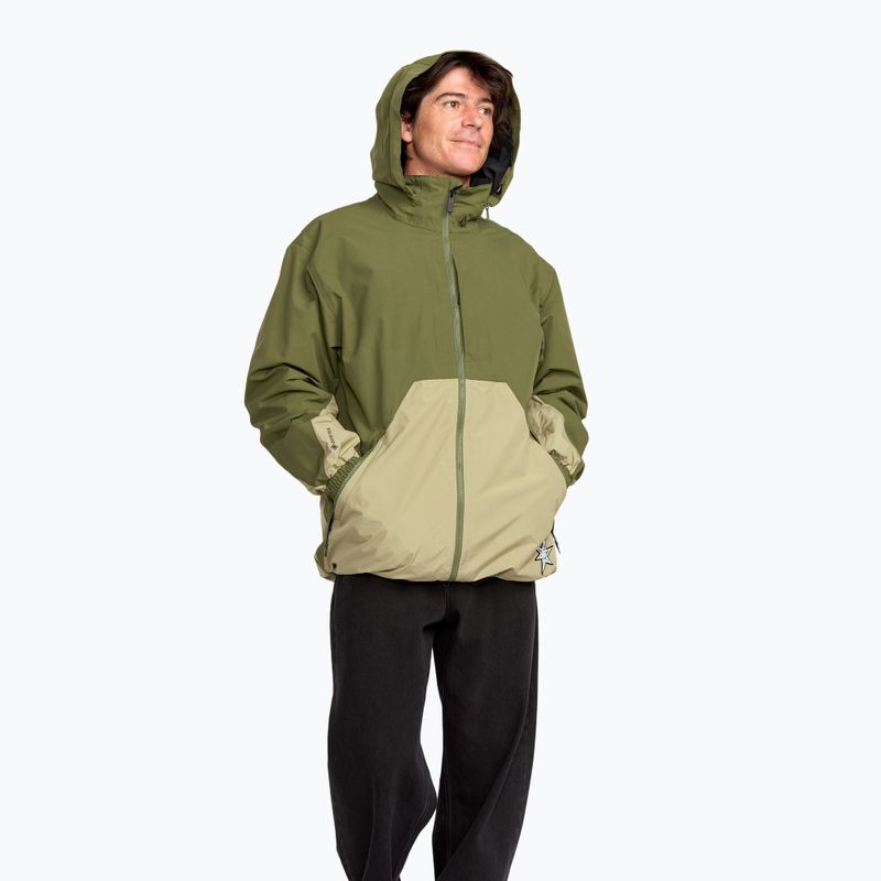 Pánská snowboardová bunda Volcom Longo GTX dark olive 5