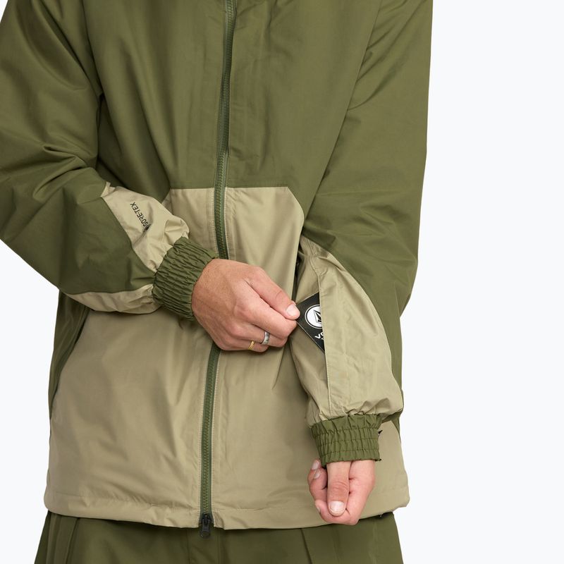 Pánská snowboardová bunda Volcom Longo GTX dark olive 10