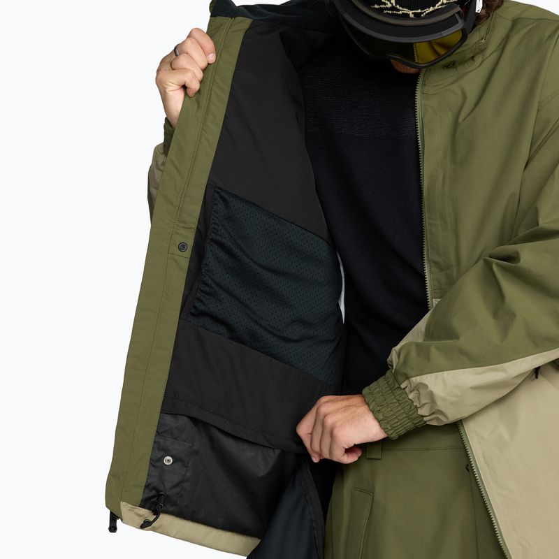 Pánská snowboardová bunda Volcom Longo GTX dark olive 11