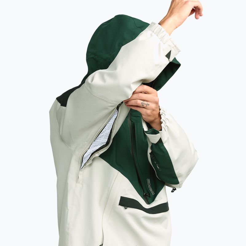 Pánská snowboardová bunda Volcom Brighton Pullover stone 8