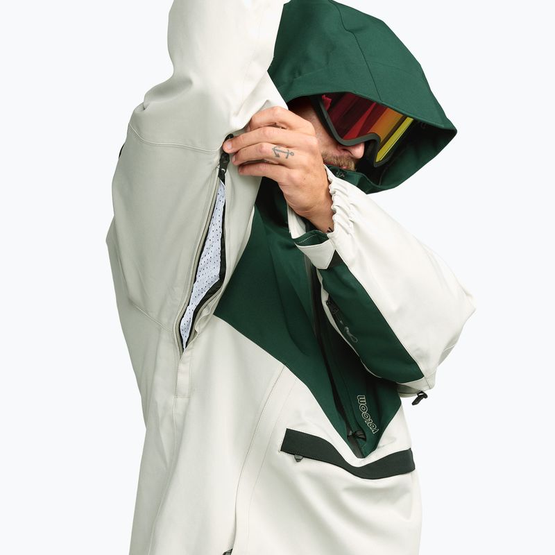 Pánská snowboardová bunda Volcom Brighton Pullover stone 10