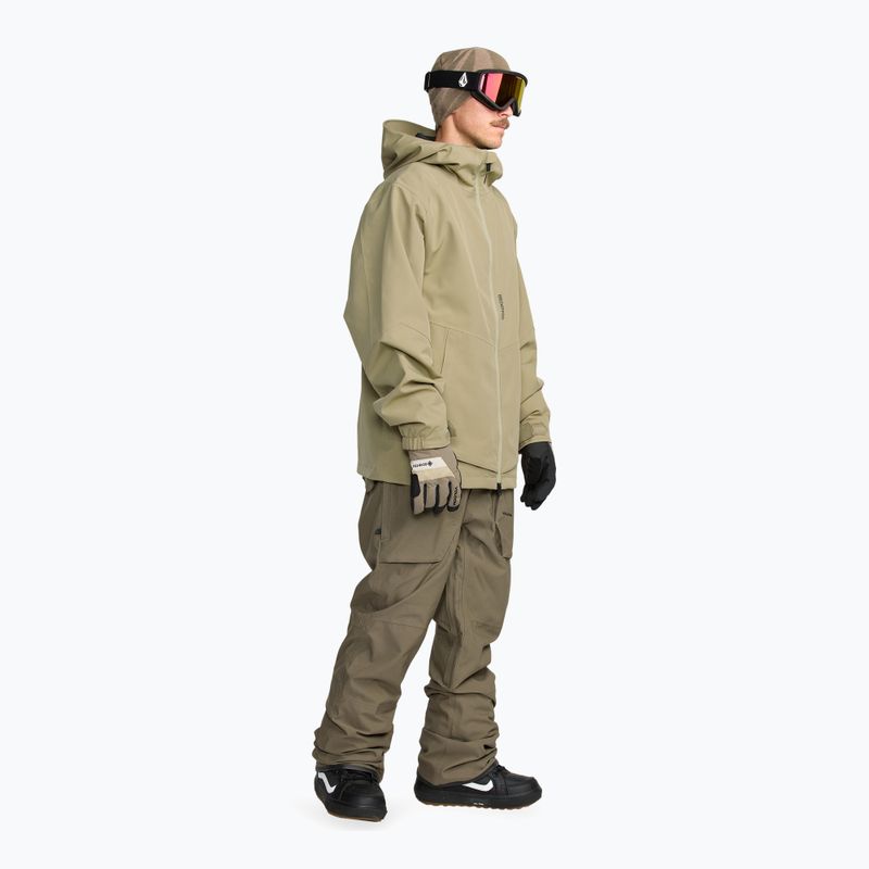 Pánské snowboardové kalhoty Volcom Roan Bib Overall military 2