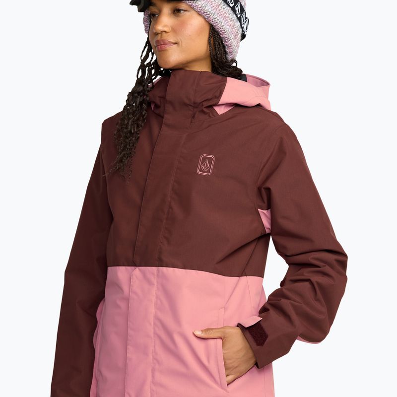 Dámská lyžařská bunda Volcom Bolt Insulated oxblood 5
