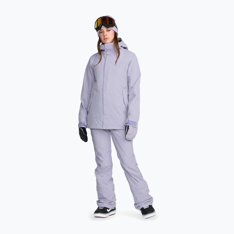 Dámské lyžařské kalhoty s laclem Volcom Swift Bib Overall lavender aura 2