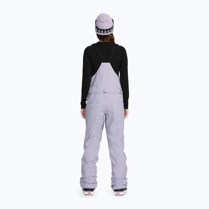 Dámské lyžařské kalhoty s laclem Volcom Swift Bib Overall lavender aura 3