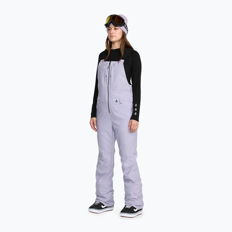 Dámské lyžařské kalhoty s laclem Volcom Swift Bib Overall lavender aura 5