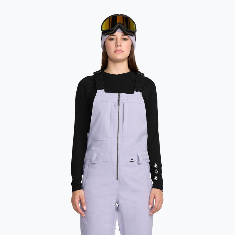 Dámské lyžařské kalhoty s laclem Volcom Swift Bib Overall lavender aura 6