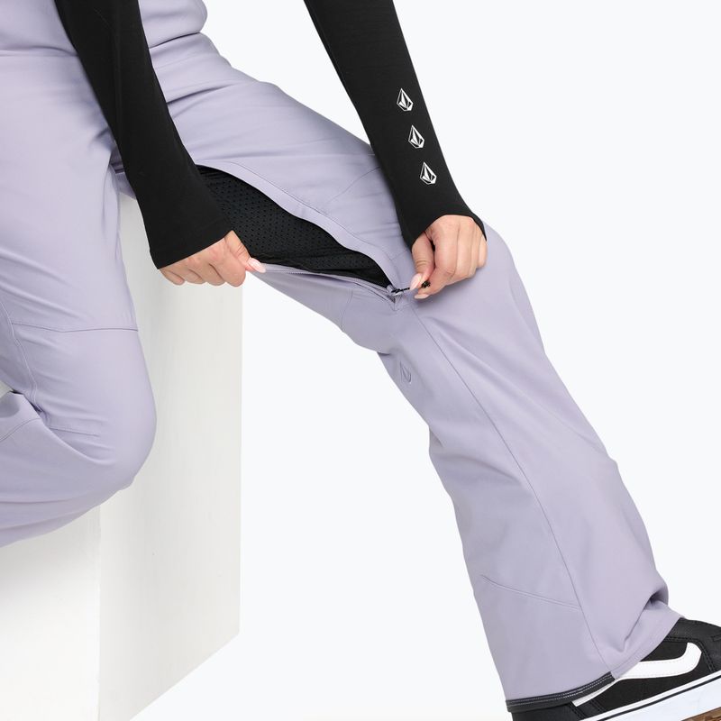 Dámské lyžařské kalhoty s laclem Volcom Swift Bib Overall lavender aura 8