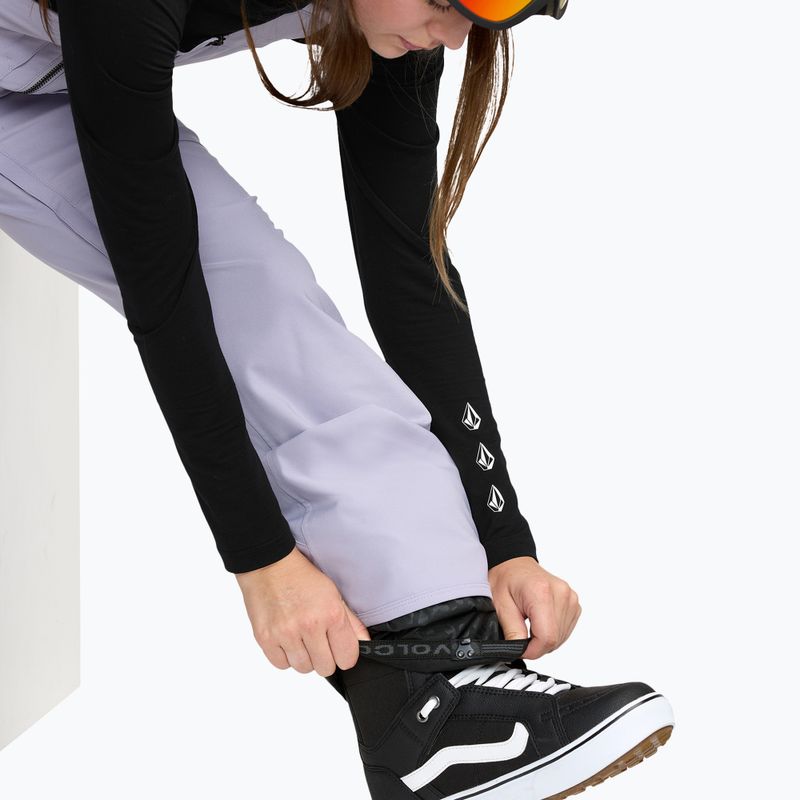 Dámské lyžařské kalhoty s laclem Volcom Swift Bib Overall lavender aura 9