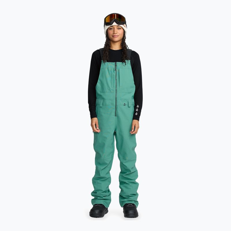 Dámské lyžařské kalhoty Volcom Swift Bib Overall spruce green