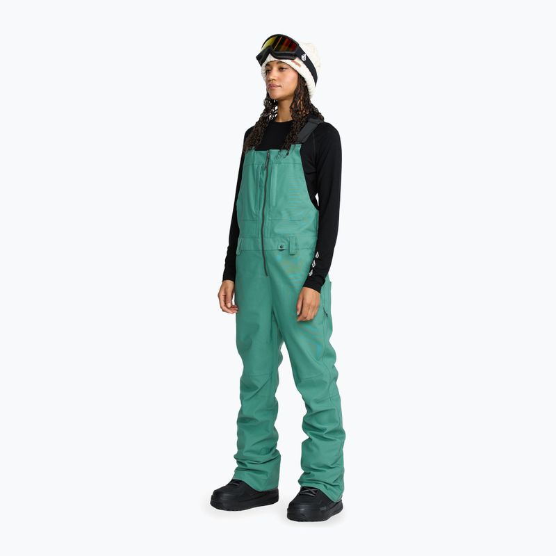 Dámské lyžařské kalhoty Volcom Swift Bib Overall spruce green 5
