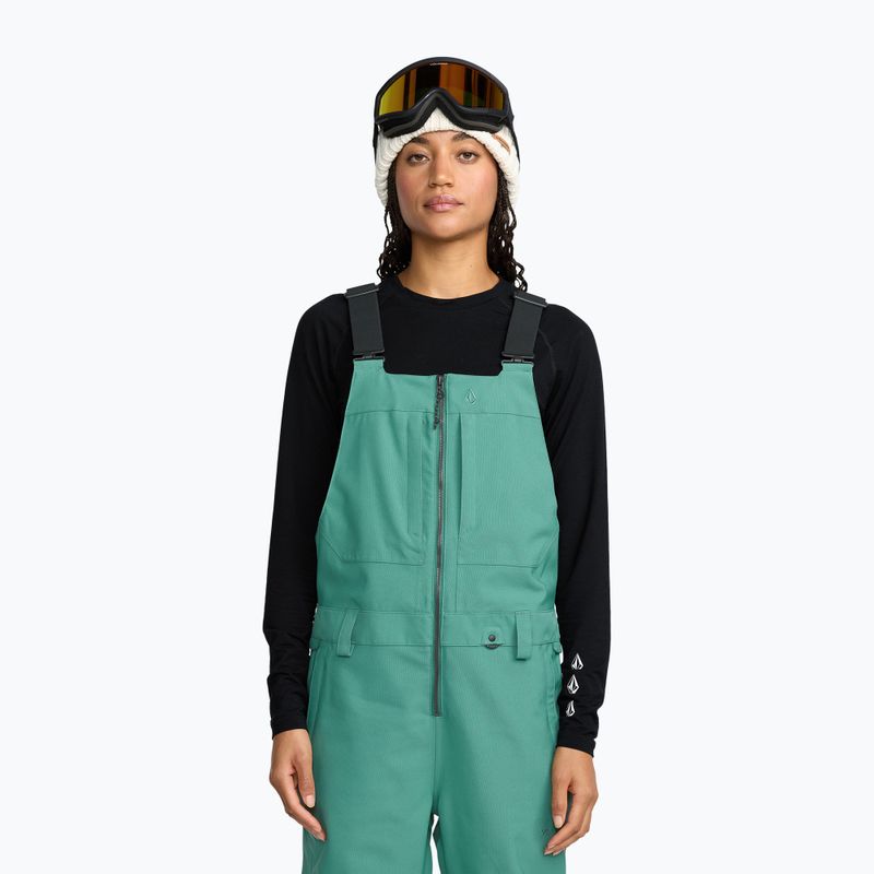 Dámské lyžařské kalhoty Volcom Swift Bib Overall spruce green 6