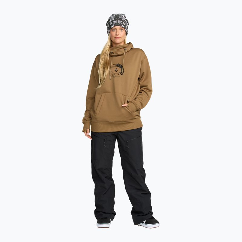 Dámská snowboardová mikina Volcom Riding Hydro P/O bronze 2