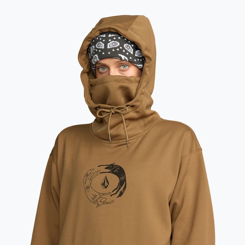 Dámská snowboardová mikina Volcom Riding Hydro P/O bronze 5