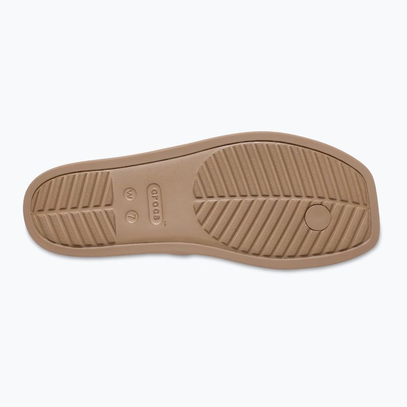Dámské nazouváky Crocs Miami Toe Loop Sandal milk chocolate 10