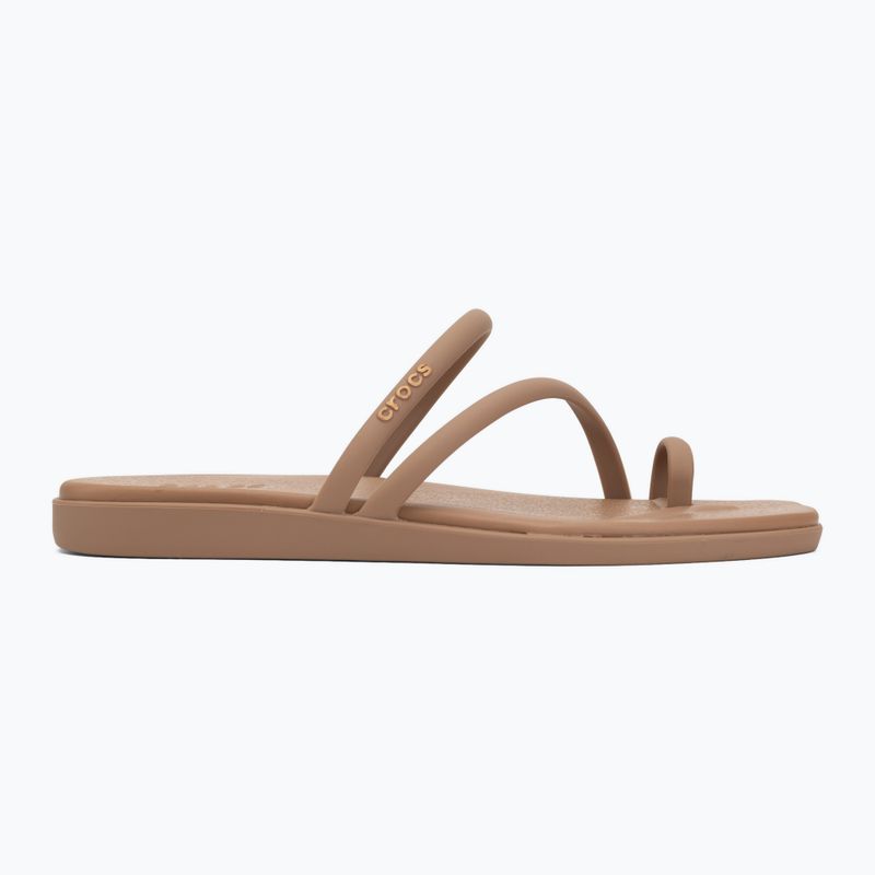Dámské nazouváky Crocs Miami Toe Loop Sandal milk chocolate 2