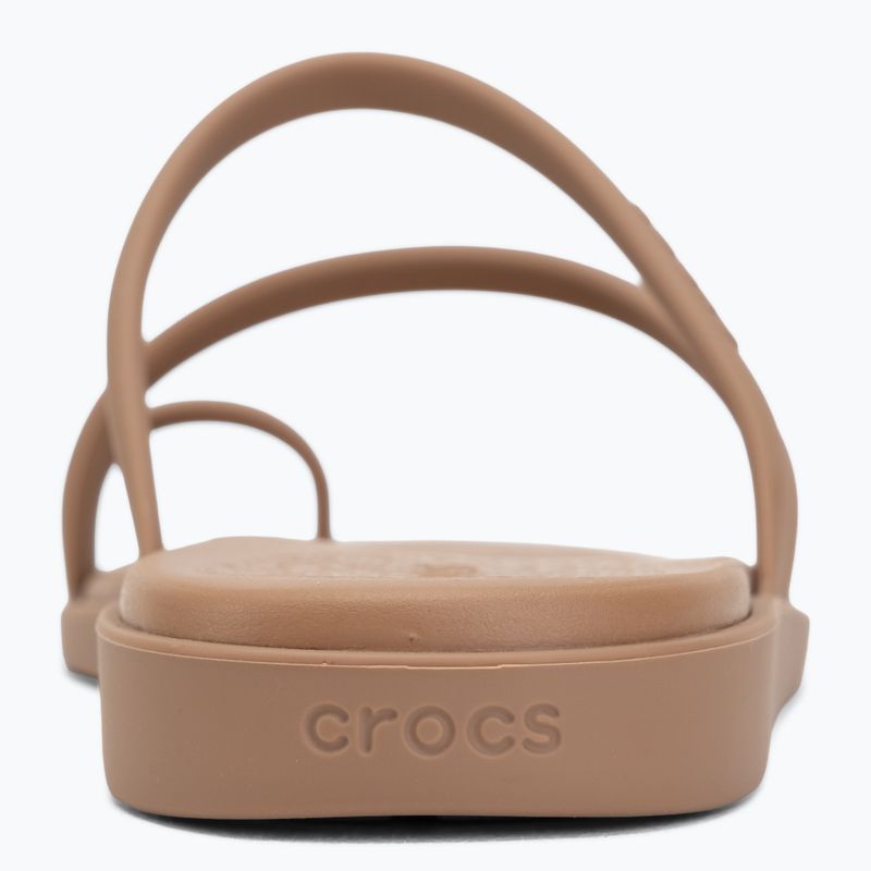 Dámské nazouváky Crocs Miami Toe Loop Sandal milk chocolate 6