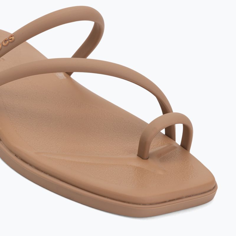 Dámské nazouváky Crocs Miami Toe Loop Sandal milk chocolate 7