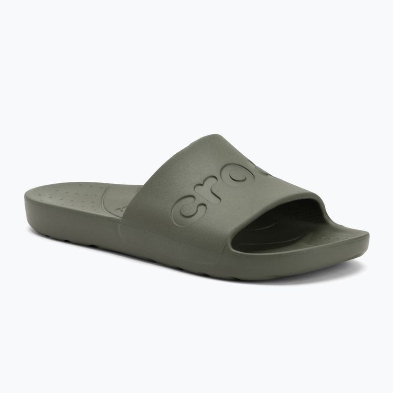 Nazouváky Crocs Slide army green