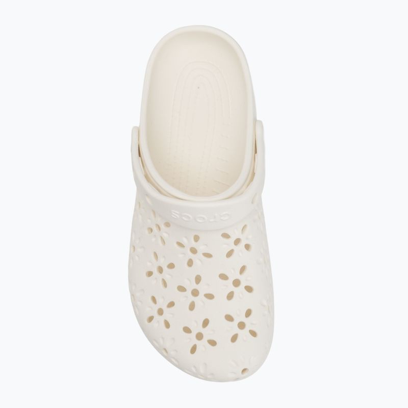 Nazouváky Crocs Classic Floral Cutout Clog chalk 6