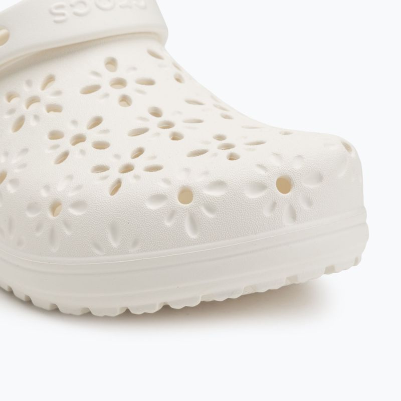Nazouváky Crocs Classic Floral Cutout Clog chalk 8