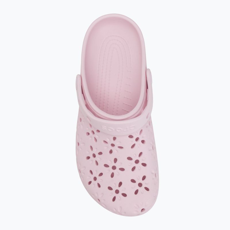 Nazouváky Crocs Classic Floral Cutout Clog pink milk 6