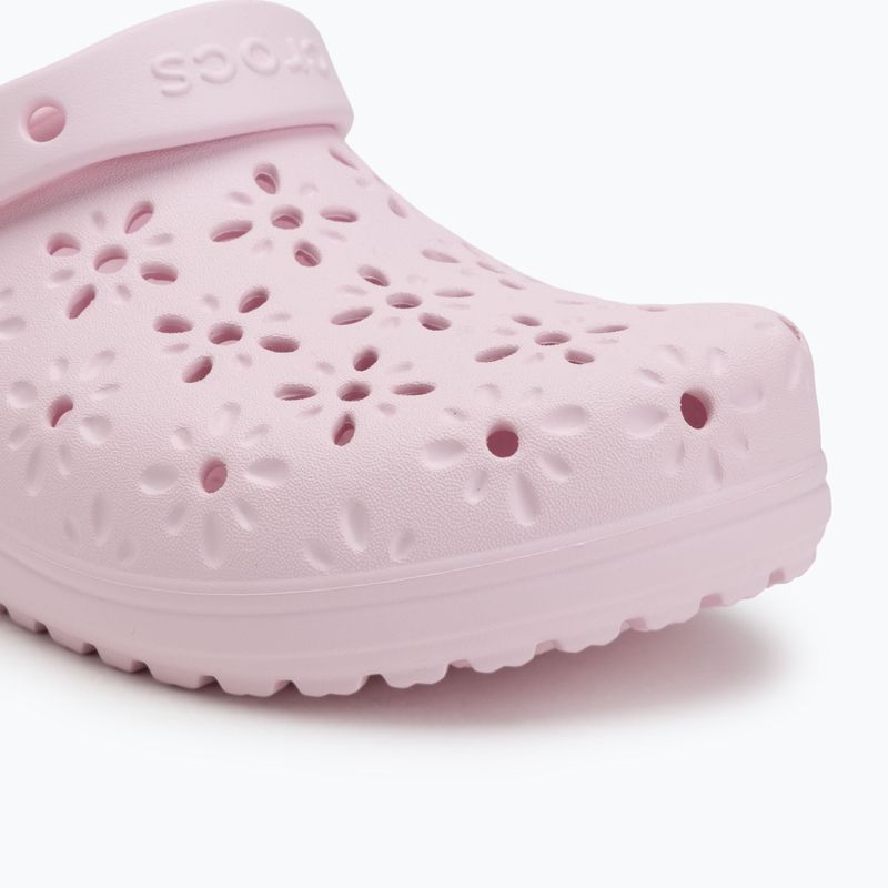 Nazouváky Crocs Classic Floral Cutout Clog pink milk 8