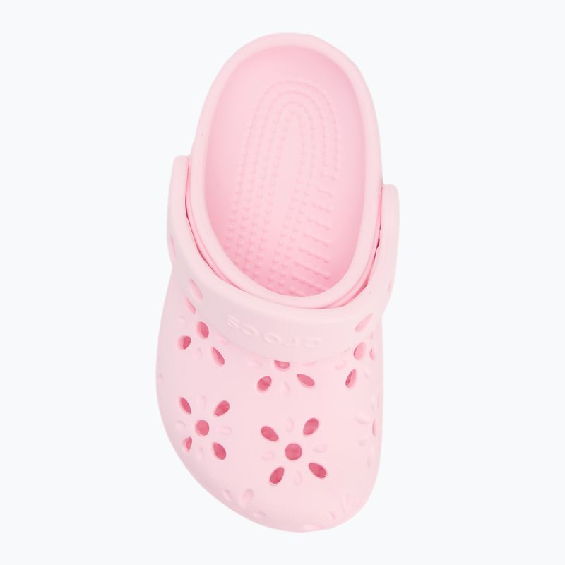 Dětské nazouváky Crocs Classic Floral Cutout Clog Kids Toddler pink milk 6