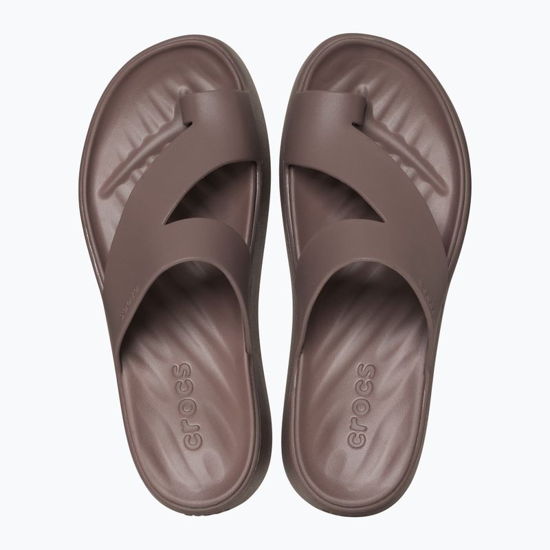 Dámské žabky Crocs Getaway Platform Toe Loop truffle 2