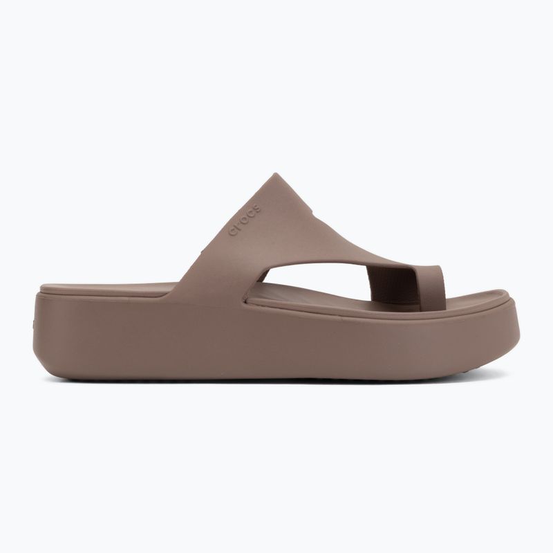 Dámské žabky Crocs Getaway Platform Toe Loop truffle 2