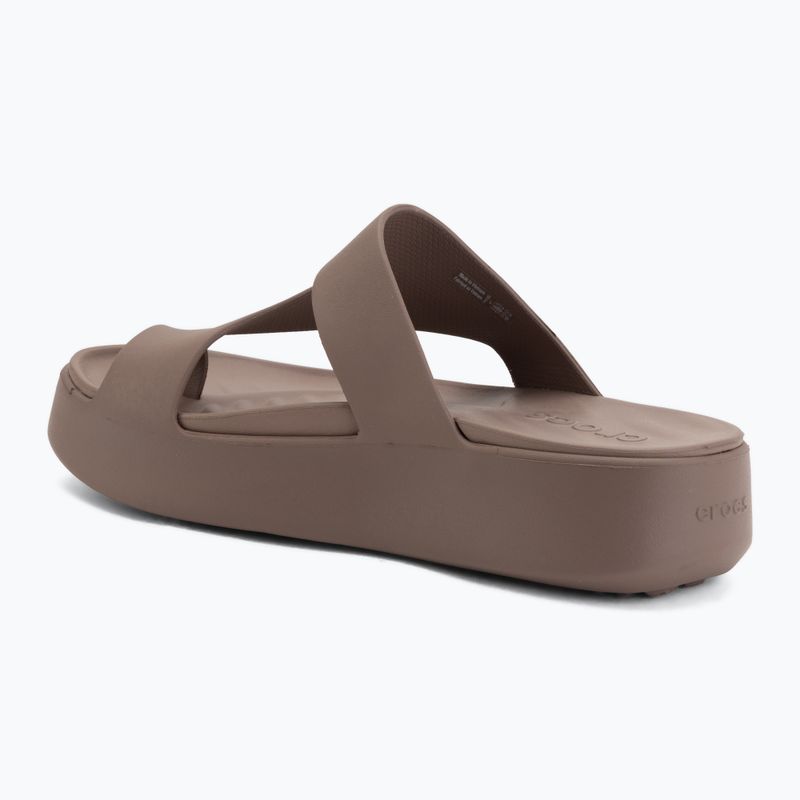 Dámské žabky Crocs Getaway Platform Toe Loop truffle 3