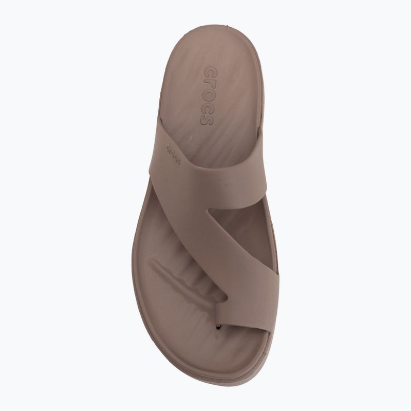 Dámské žabky Crocs Getaway Platform Toe Loop truffle 5
