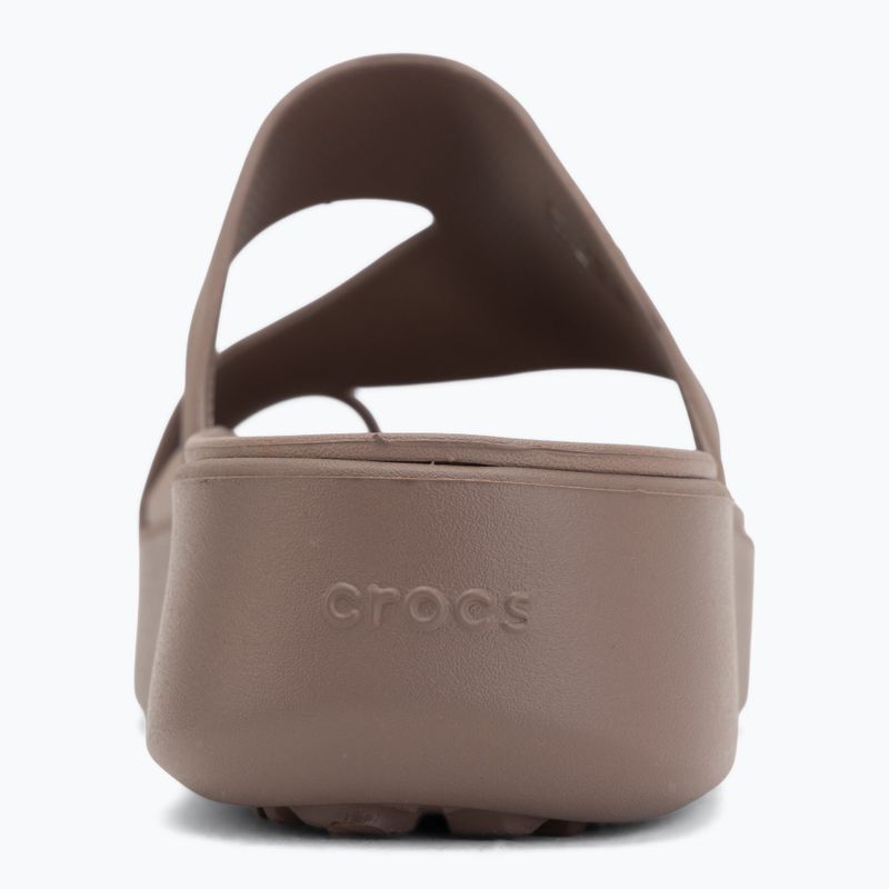 Dámské žabky Crocs Getaway Platform Toe Loop truffle 6