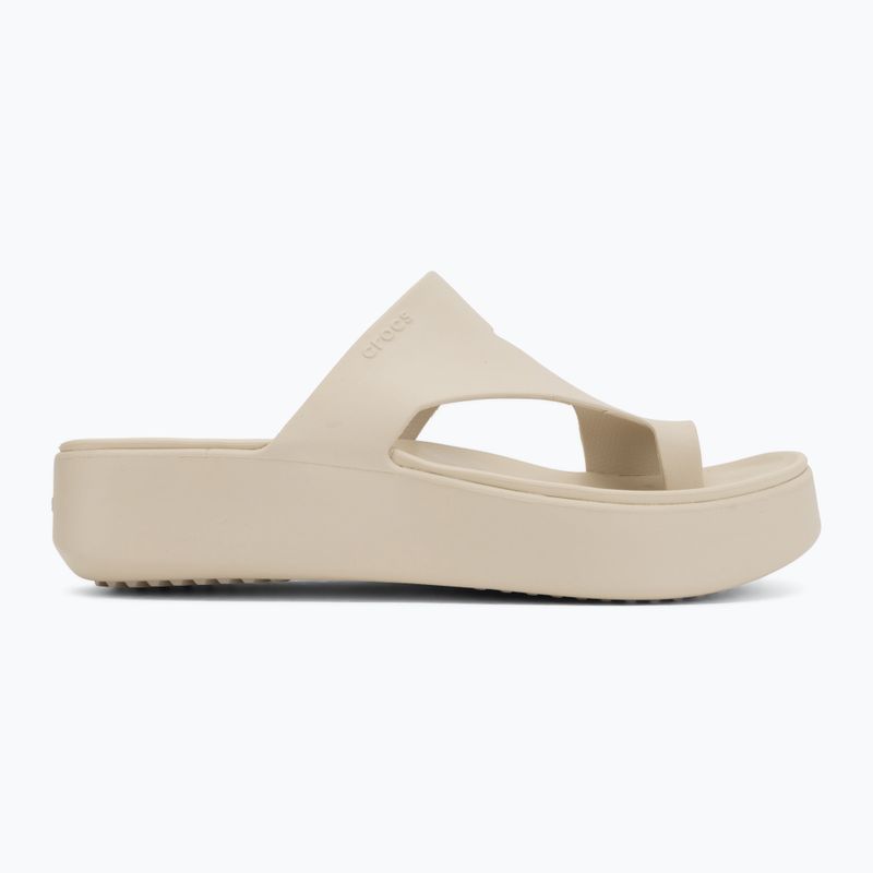 Dámské žabky Crocs Getaway Platform Toe Loop sandstone 2