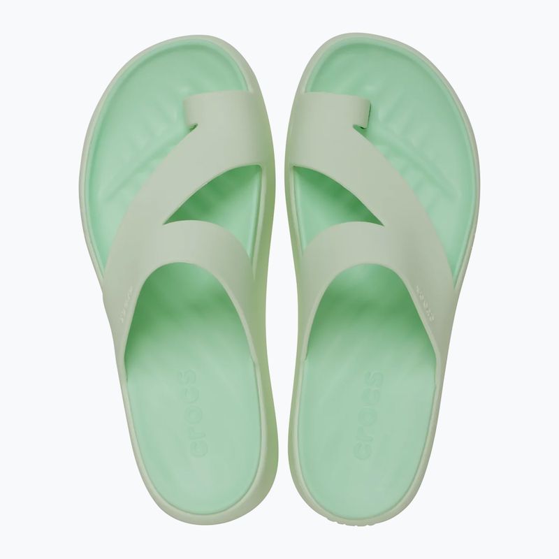 Dámské žabky Crocs Getaway Platform Toe Loop jade tint 4