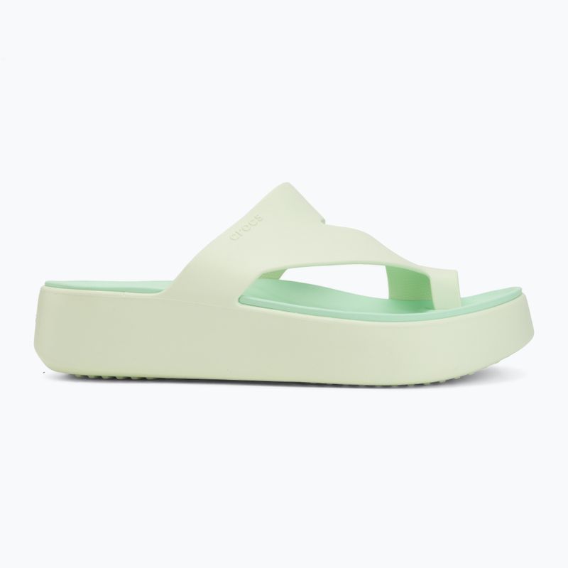 Dámské žabky Crocs Getaway Platform Toe Loop jade tint 2