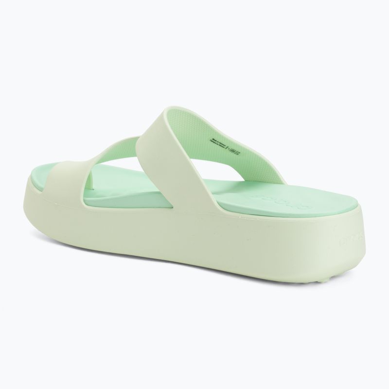 Dámské žabky Crocs Getaway Platform Toe Loop jade tint 3